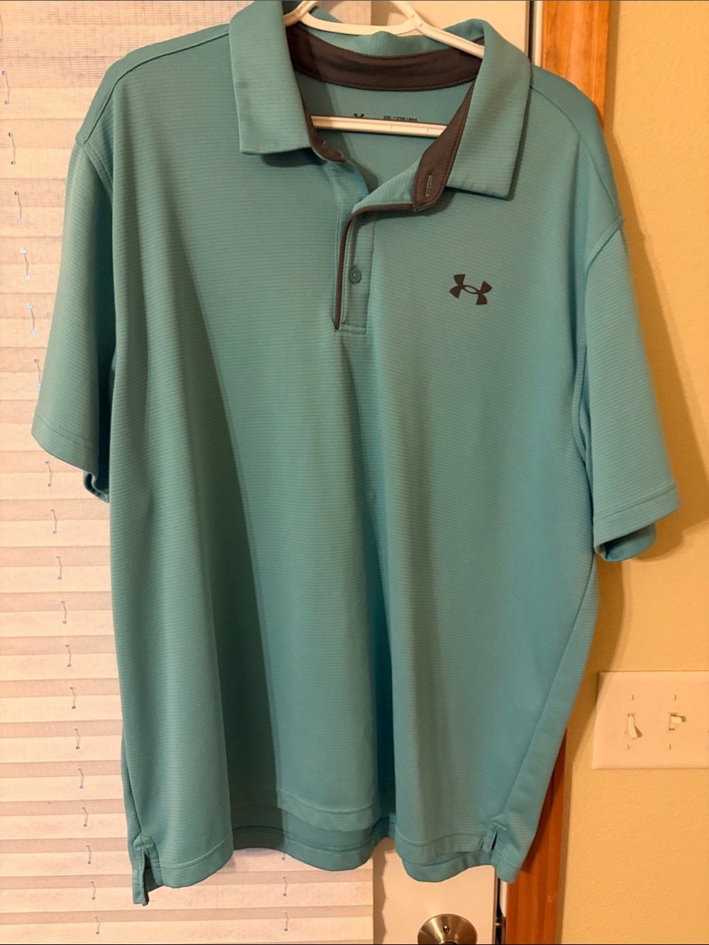 Under Armour Men’s Teal Performance Polo with Contrast Trim
